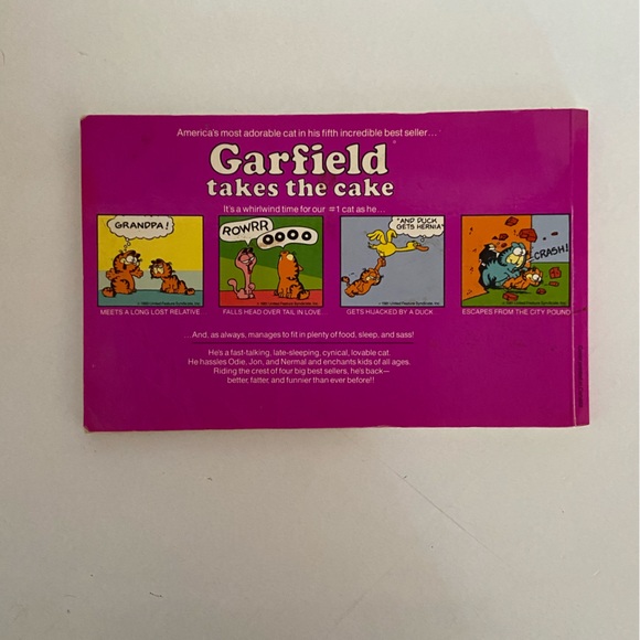Garfield takes the cake 5th paperback book - Picture 2 of 2
